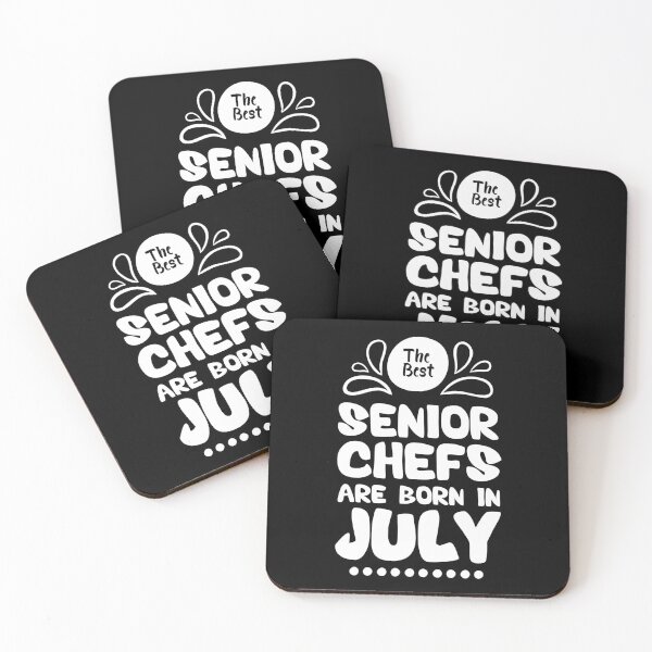 Item preview, The Best Senior Chefs Are Born in July Funny Chef Birthday Gift idea for Cooking Lovers designed and sold by BestComicss.