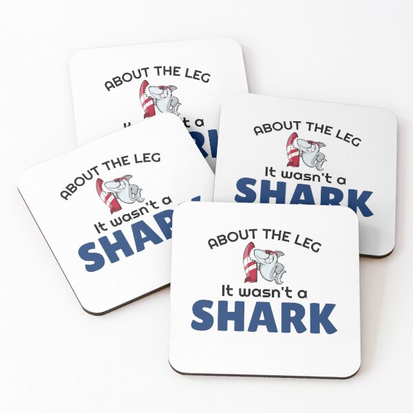 Item preview, Amputee shark bite amputation funny slogan black font designed and sold by NerdnGeekshop.