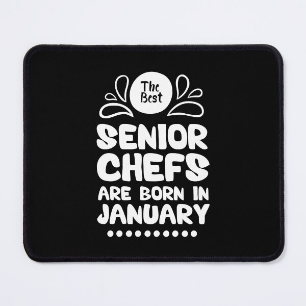 Item preview, The Best Senior Chefs Are Born in January Funny Chef Birthday Gift idea for Cooking Lovers designed and sold by BestComicss.