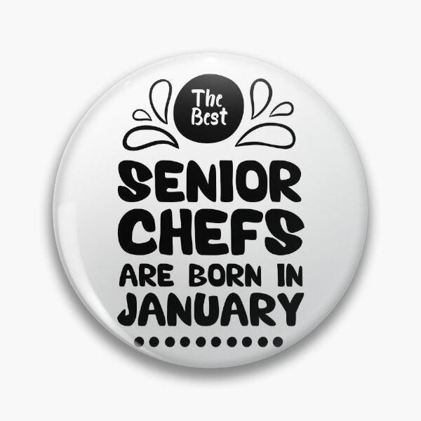 Item preview, The Best Senior Chefs Are Born in January Funny Chef Birthday Gift idea for Cooking Lovers designed and sold by BestComicss.