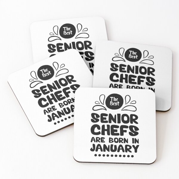 Item preview, The Best Senior Chefs Are Born in January Funny Chef Birthday Gift idea for Cooking Lovers designed and sold by BestComicss.