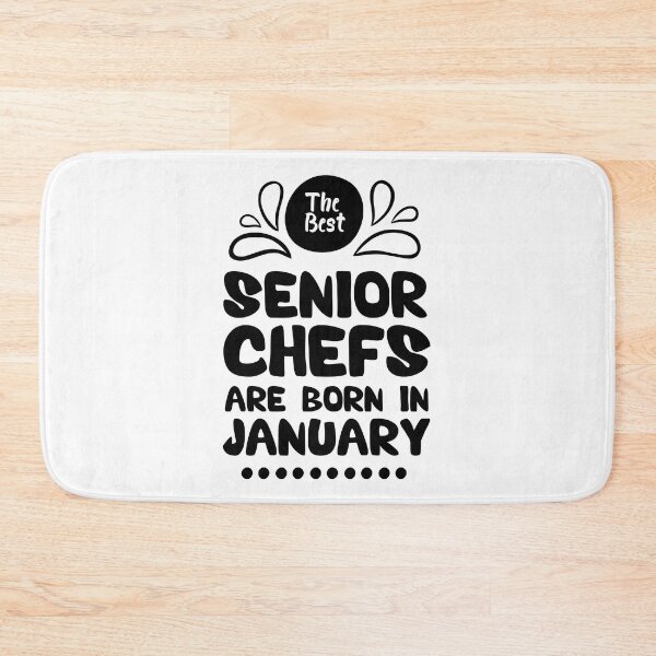 Item preview, The Best Senior Chefs Are Born in January Funny Chef Birthday Gift idea for Cooking Lovers designed and sold by BestComicss.