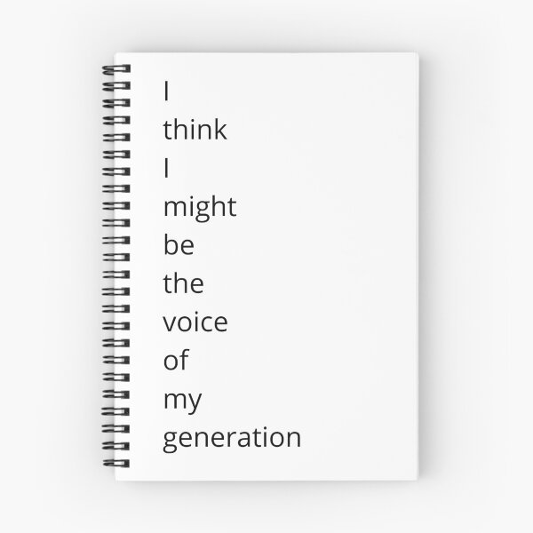 Item preview, I think I might be the voice of my generation designed and sold by schierneckeretc.
