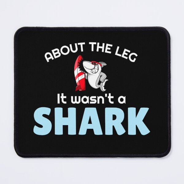 Item preview, Amputee shark bite amputation funny slogan white font designed and sold by NerdnGeekshop.