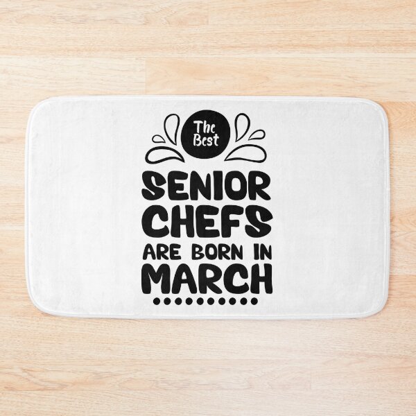 Item preview, The Best Senior Chefs Are Born in March Funny Chef Birthday Gift idea for Cooking Lovers designed and sold by BestComicss.