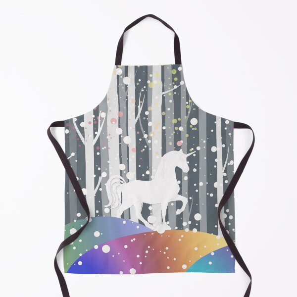 Item preview, North forest, snow and unicorn, perfect for mask, puzzle, kids puzzle, Duvets, Comforters, Shower Curtains, desk mat designed and sold by Collagedream.