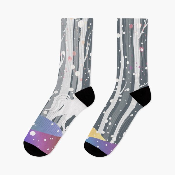 Item preview, North forest, snow and unicorn, perfect for mask, puzzle, kids puzzle, Duvets, Comforters, Shower Curtains, desk mat designed and sold by Collagedream.