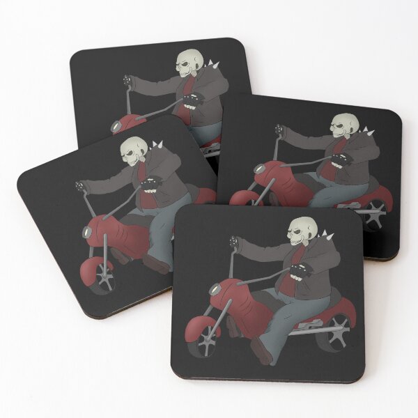 Item preview, Skeleton on a motorcycle designed and sold by MoonlitMadnessDesigns.
