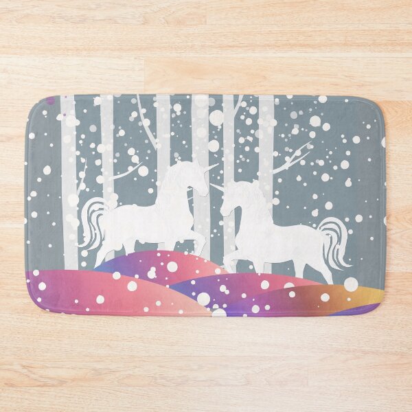 Item preview, Birch and magical unicorn, perfect for mask, puzzle, kids puzzle, Duvets, Comforters, Shower Curtains, desk mat designed and sold by Collagedream.