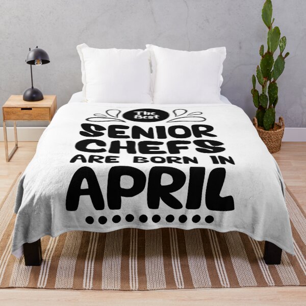 Item preview, The Best Senior Chefs Are Born in April Funny Chef Birthday Gift idea for Cooking Lovers designed and sold by BestComicss.
