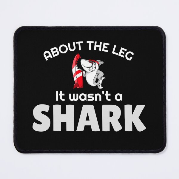 Item preview, Amputee shark bite amputation funny slogan white grey font designed and sold by NerdnGeekshop.