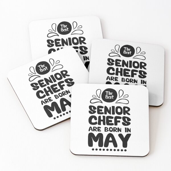 Item preview, The Best Senior Chefs Are Born in May Funny Chef Birthday Gift idea for Cooking Lovers designed and sold by BestComicss.