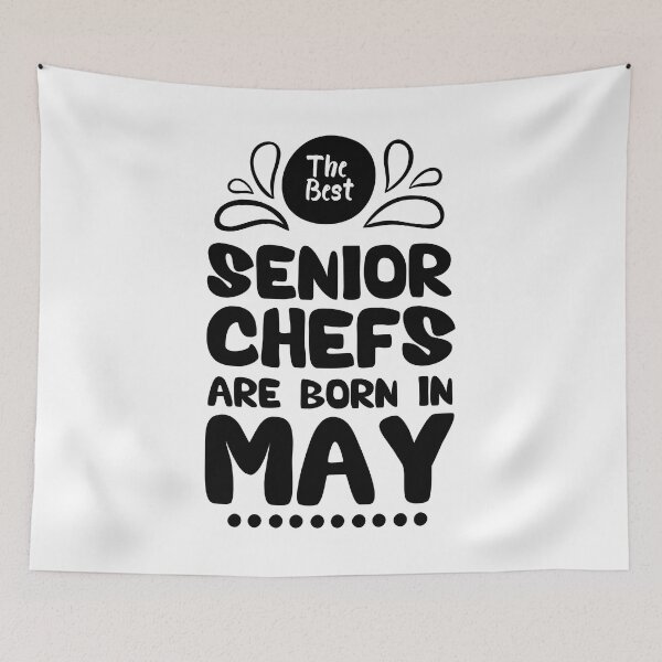 Item preview, The Best Senior Chefs Are Born in May Funny Chef Birthday Gift idea for Cooking Lovers designed and sold by BestComicss.
