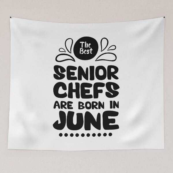 Item preview, The Best Senior Chefs Are Born in June Funny Chef Birthday Gift idea for Cooking Lovers designed and sold by BestComicss.