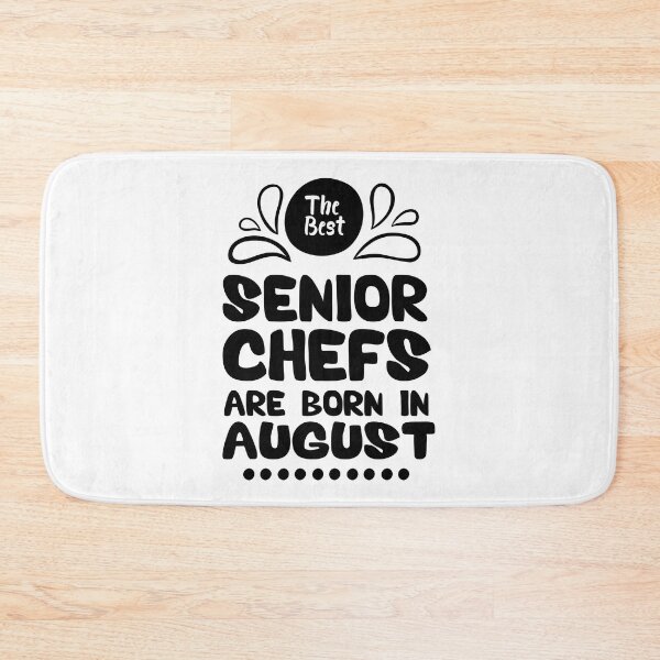 Item preview, The Best Senior Chefs Are Born in August Funny Chef Birthday Gift idea for Cooking Lovers designed and sold by BestComicss.