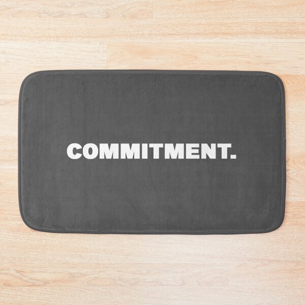 Item preview, Commitment One Word Quote designed and sold by American-usa.
