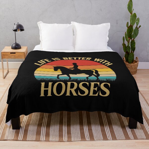 Item preview, Life Is Better With Horses Funny Retro Horse Lover Gift Vintage designed and sold by lou731.