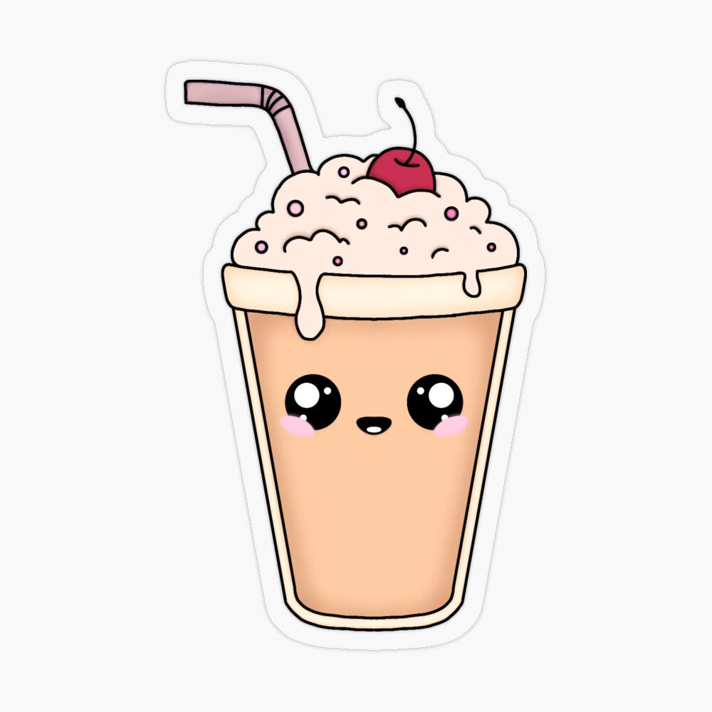 Cute Kawaii Iced Coffee Sticker for Sale by LineFriend