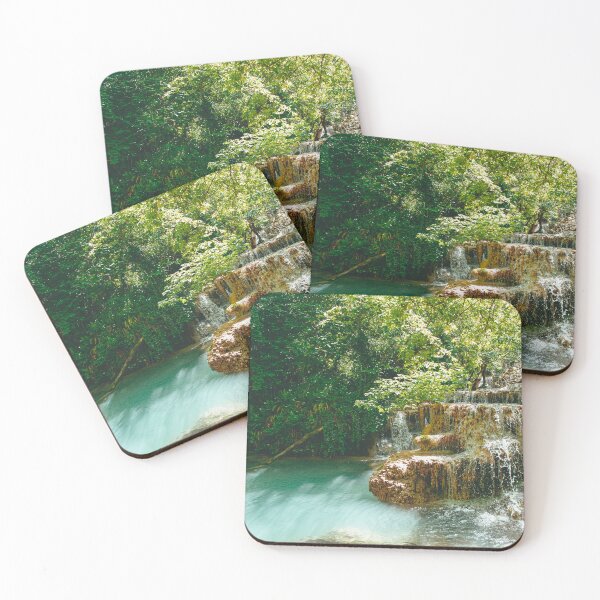 Item preview, Stunning waterfalls and a blue lagoon lake in the small village Krushuna, Bulgaria. The Krushunski waterfalls. Beautiful landscape in summer. designed and sold by BumbleVee ☀️.