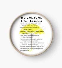 HIMYM Life Lessons (Weißer Hintergrund) Uhr