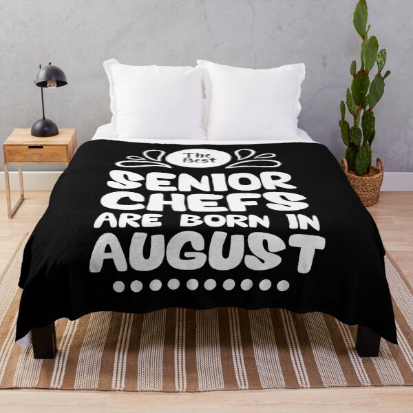 Item preview, The Best Senior Chefs Are Born in August Funny Chef Birthday Gift idea for Cooking Lovers designed and sold by BestComicss.