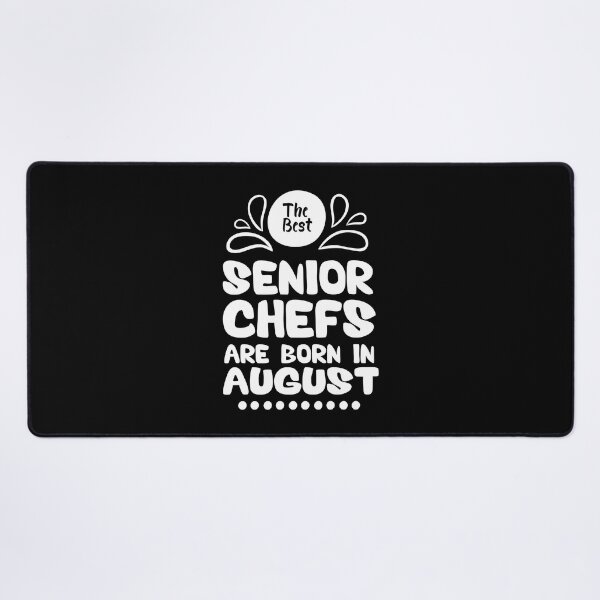Item preview, The Best Senior Chefs Are Born in August Funny Chef Birthday Gift idea for Cooking Lovers designed and sold by BestComicss.