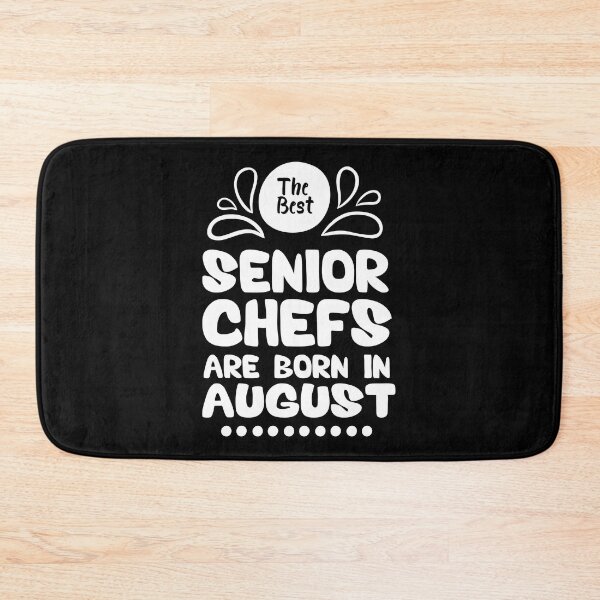 Item preview, The Best Senior Chefs Are Born in August Funny Chef Birthday Gift idea for Cooking Lovers designed and sold by BestComicss.