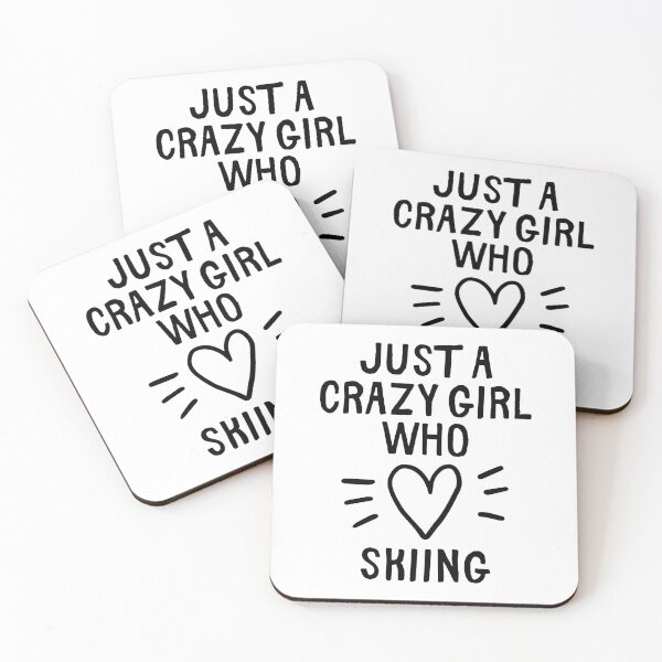 Item preview, Just a crazy girl who loves skiing designed and sold by TheGreenGoat.