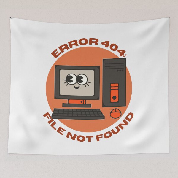 Item preview, File Not Found | Error 404 Computer Orange designed and sold by EDayMerch.