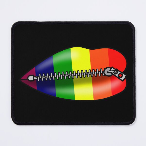 Item preview, LBGTQ Lips Shut In Silence designed and sold by Happy Puppy Print On Demand.