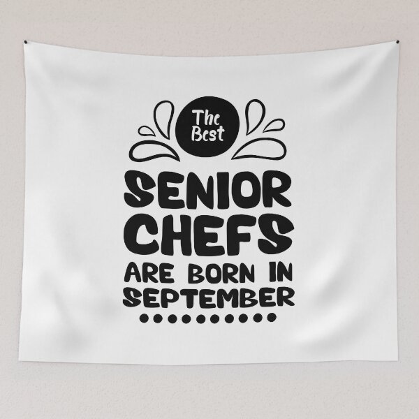 Item preview, The Best Senior Chefs Are Born in September Funny Chef Birthday Gift idea for Cooking Lovers designed and sold by BestComicss.