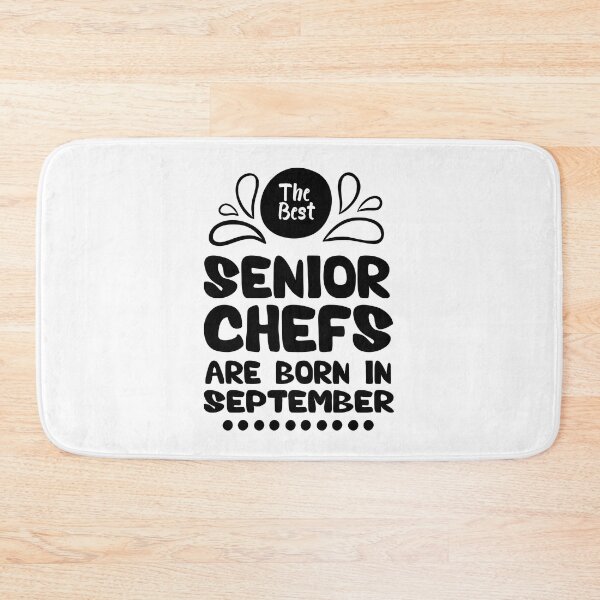 Item preview, The Best Senior Chefs Are Born in September Funny Chef Birthday Gift idea for Cooking Lovers designed and sold by BestComicss.