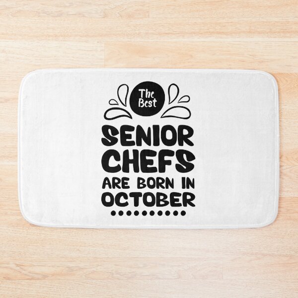 Item preview, The Best Senior Chefs Are Born in October Funny Chef Birthday Gift idea for Cooking Lovers designed and sold by BestComicss.