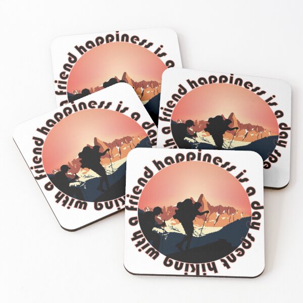 Item preview, happiness is a day spent hiking with a friend designed and sold by Come-2-Shop.
