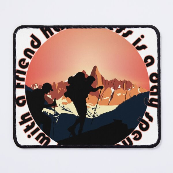 Item preview, happiness is a day spent hiking with a friend designed and sold by Come-2-Shop.