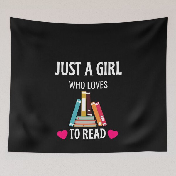 Item preview, Just A Girl Who Loves To Read Cute Bookworm Gift designed and sold by lou731.