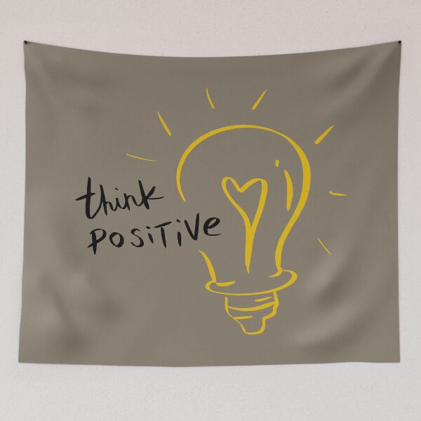 Item preview, Typography Quotes "Think Positive" designed and sold by fitalaa.