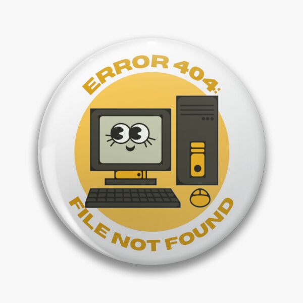 Item preview, File Not Found | Error 404 Computer Yellow designed and sold by EDayMerch.