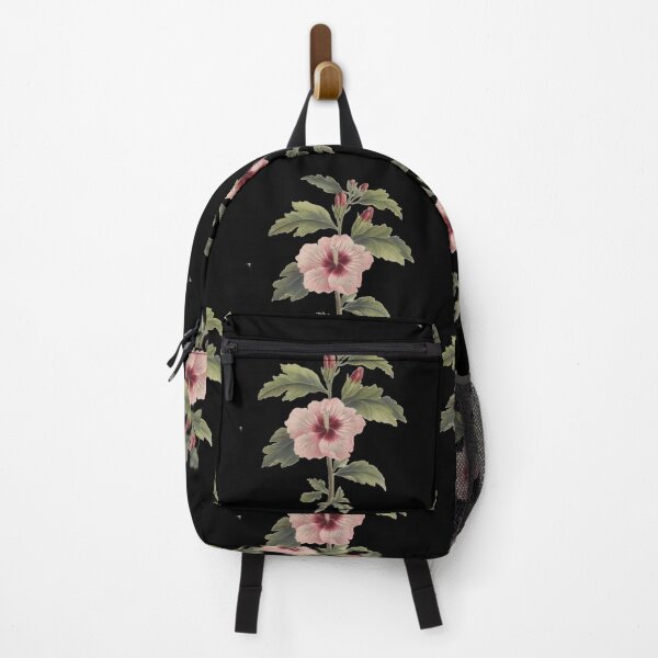 Item preview, Hibiscus on black Watercolor Deborah Griscom Passmore Antique Wildflowers of America 1911 designed and sold by Vicki Noble Art.