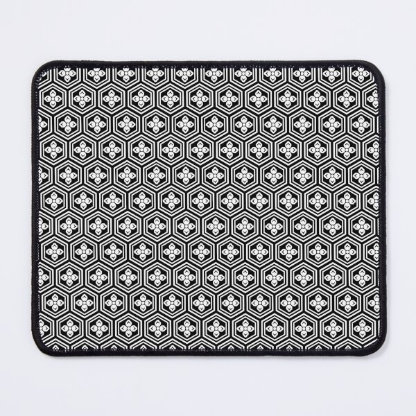 Item preview, White and black Kikkou - Wagara, Japanese pattern 2 designed and sold by Ukiyograph.