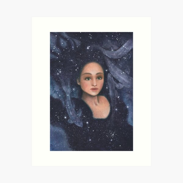 Goddes Aphrodite - in the Sign of of Pisces Art Print