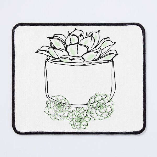 Item preview, Simple Sketch Potted Succulent designed and sold by MochaMeli.