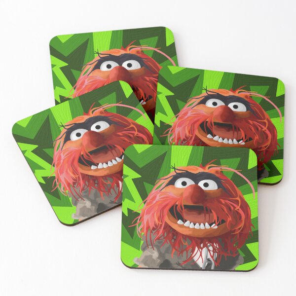 Item preview, Animal muppet portrait painting (version 1/2 - with background) designed and sold by Jessiwins19.