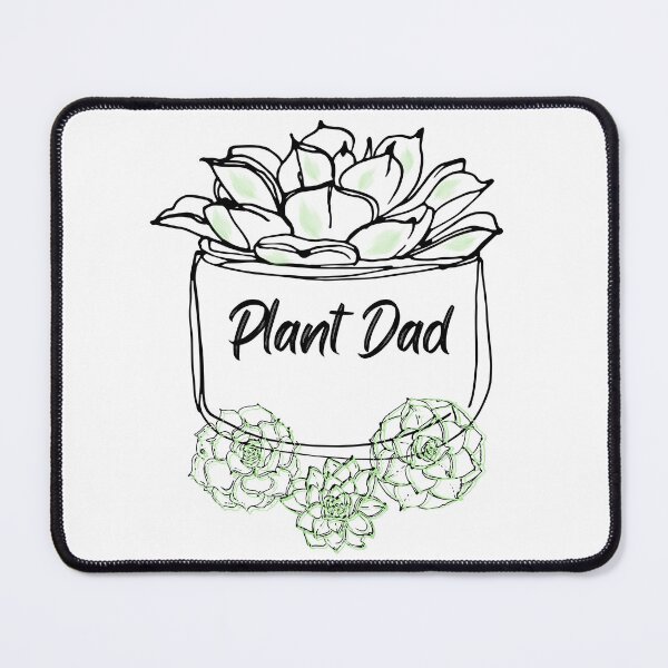 Item preview, Plant Dad Simple Sketch Potted Succulent designed and sold by MochaMeli.