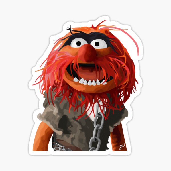 Item preview, Animal muppet portrait painting (version 2/2 - no background) designed and sold by Jessiwins19.