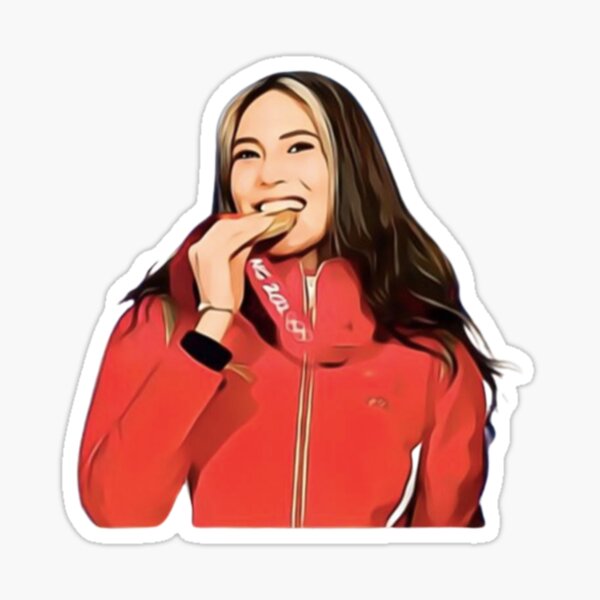 “Eileen Gu” Sticker for Sale by allisonedge | Redbubble