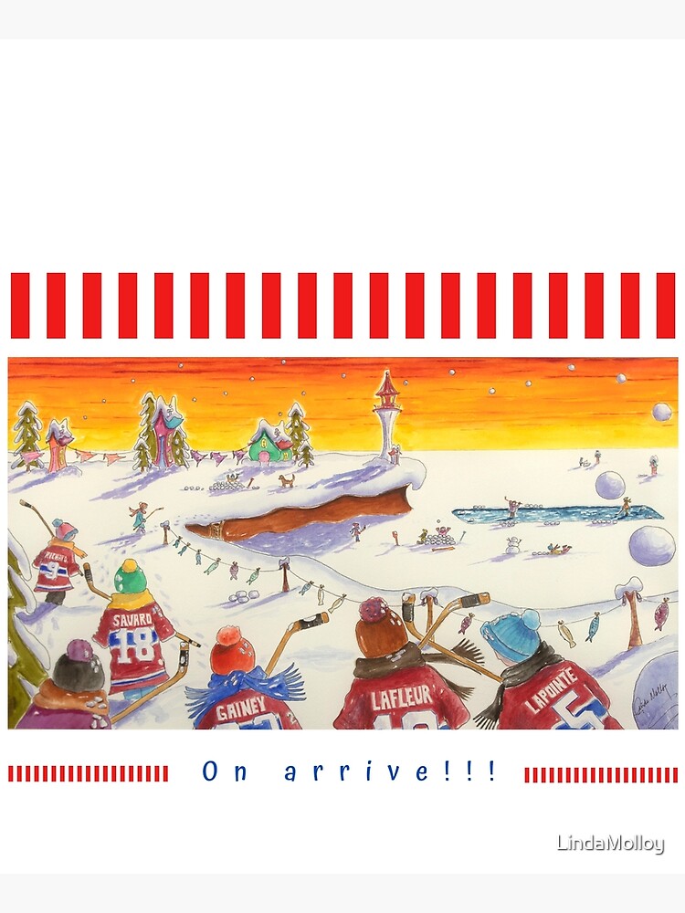 Aperçu 6 sur 6. Tablier avec l'œuvre Linda Molloy "On arrive!" créée et vendue par LindaMolloy.