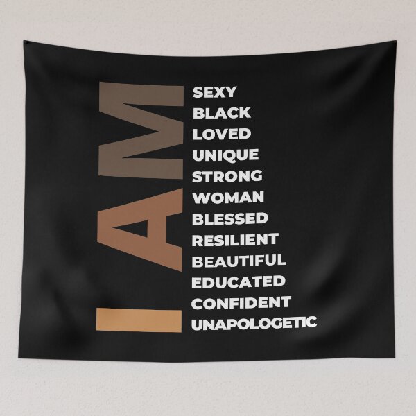 Item preview, I Am Black Woman Educated Melanin Black History designed and sold by WanderTravels.