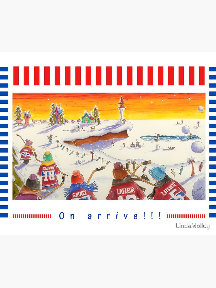 Aperçu 5 sur 5. Tapis de souris avec l'œuvre Linda Molloy "On arrive!" créée et vendue par LindaMolloy.