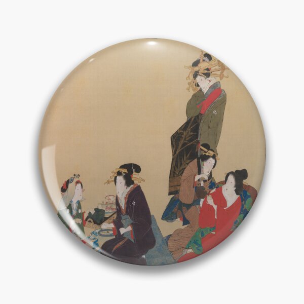 Item preview, Five Beauties by Hokuba - Vintage Japanese Art Enhanced Reproduction designed and sold by molamode.